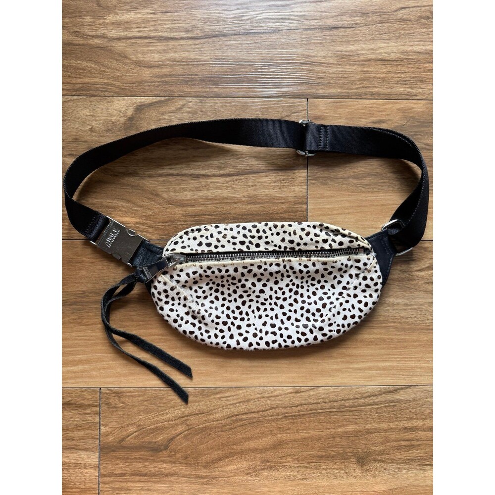 Aimee Kestenberg Milan Wildcat Haircalf Belt Bag Leather Fanny Pack 100% Leather